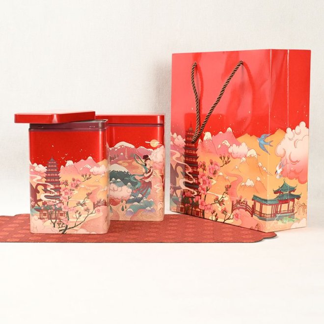 Luxury Tin Box Paper Bag for Tea