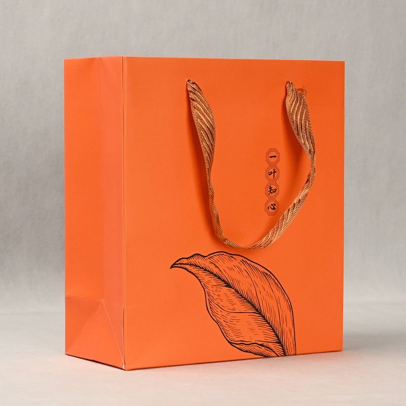 Luxury Paper Bag With Ribbon Handles