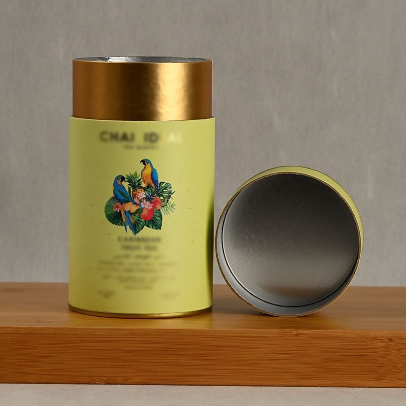 Paper Tube with EOE/POE Lid for Tea Coffee