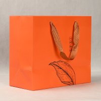 Luxury Paper Bag With Ribbon Handles
