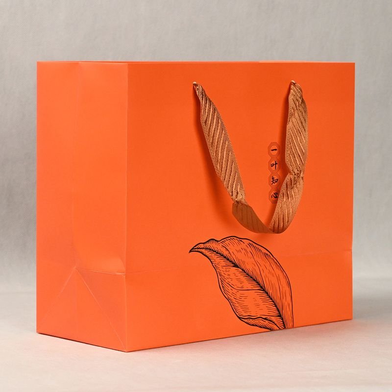 Luxury Paper Bag With Ribbon Handles