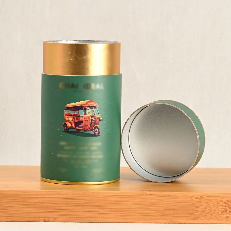 Flat Edge Paper Can for Tea Coffee