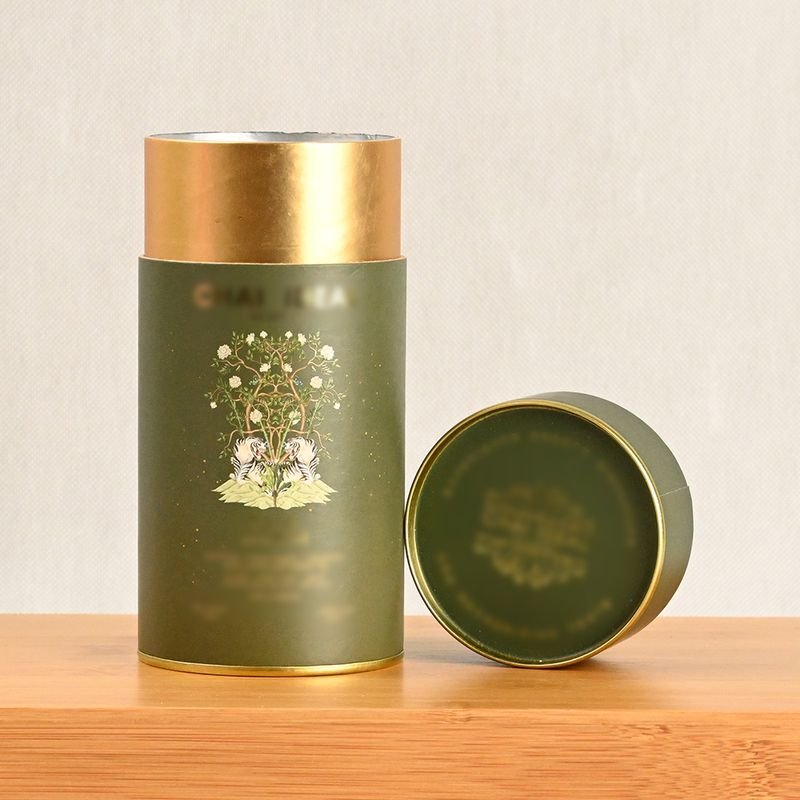 Rolled Edge Paper Container For Tea Coffee Albumen Powder
