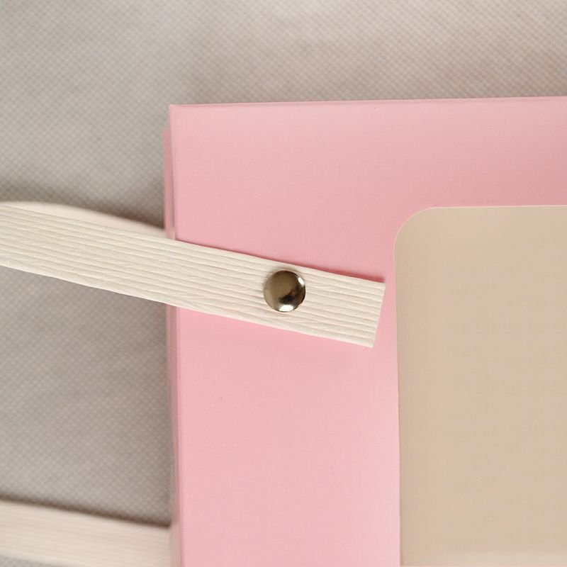 Pink Paper Bag with Clear Window