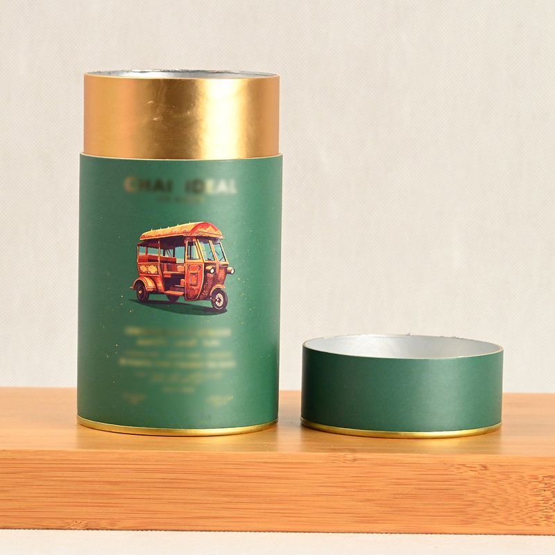 Flat Edge Paper Can for Tea Coffee