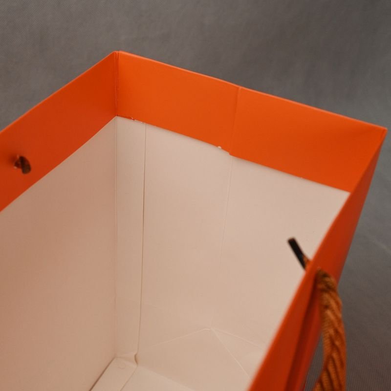 Luxury Paper Bag With Ribbon Handles
