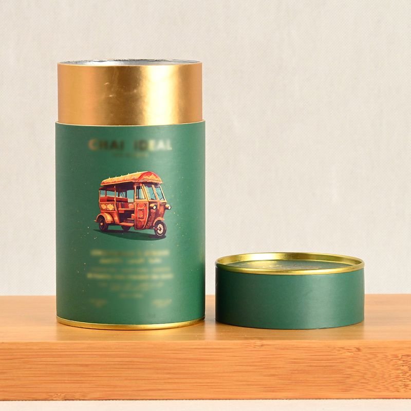 Flat Edge Paper Can for Tea Coffee
