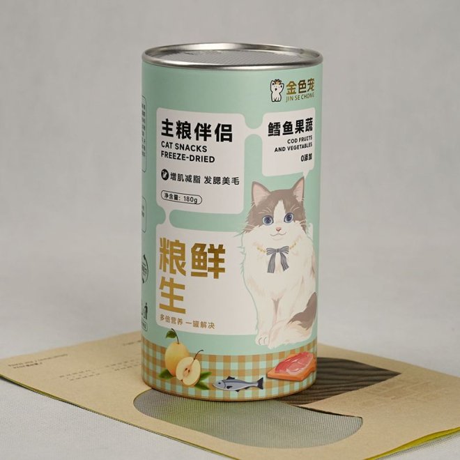 Food Grade Tin Lid Paper Canister For Coffee Bean