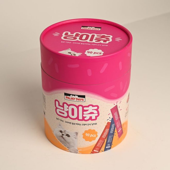 Custom Rolled Edge Paper Tubes for Pet Treats