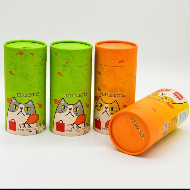 Custom Paper Tubes for Coffee Cat Food 