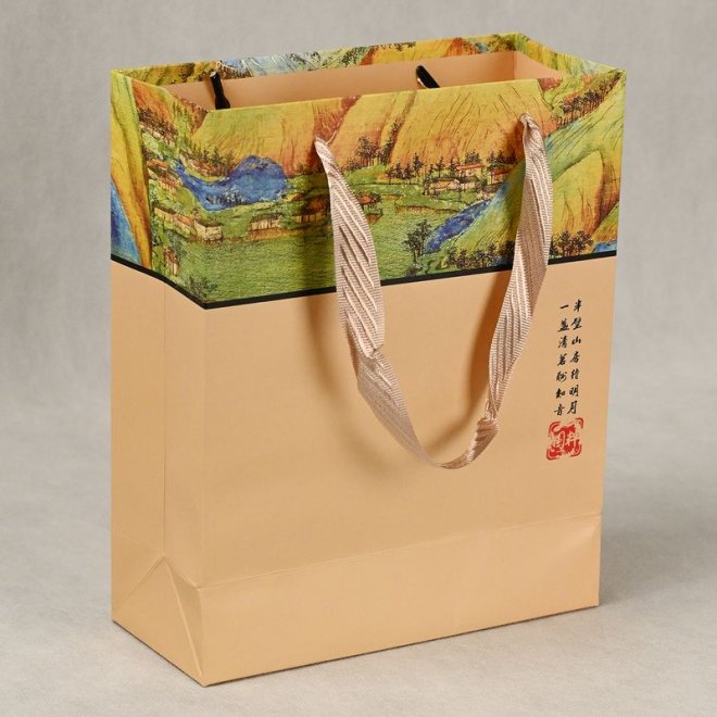 Customized Print Paper Bag For Tea