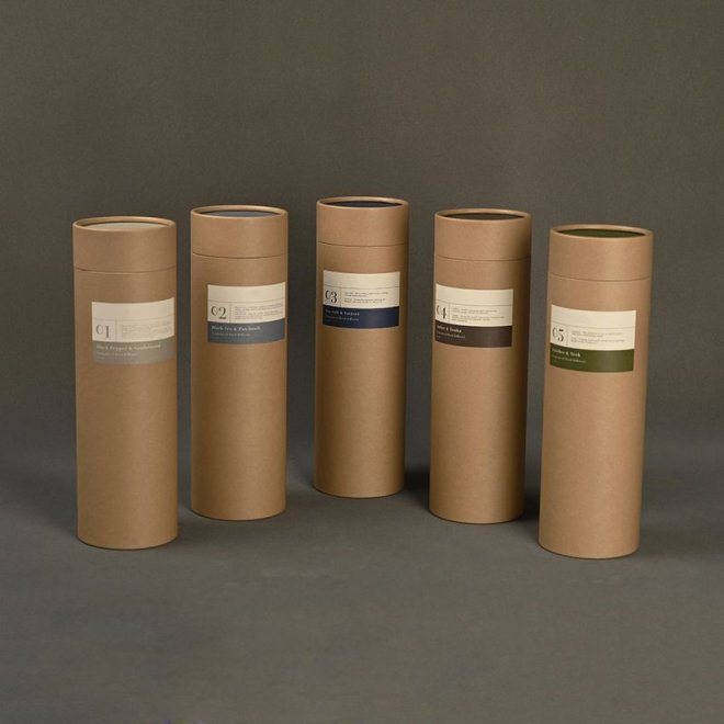 Custom Design Kraft Paper Tube for Wine Candle