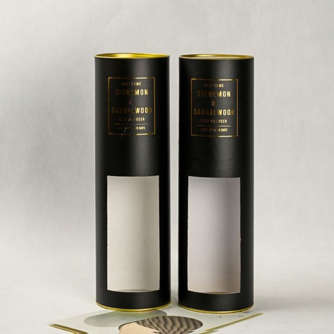 Cardboard Cylinder Tubes With Winow