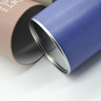rolled edge paper container for tea