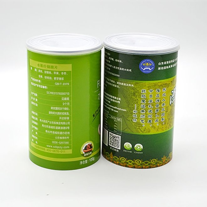 Cardboard Powder Shaker Tube Container with Sifter