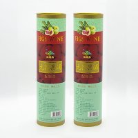 gift-ready wine and rum paper canister