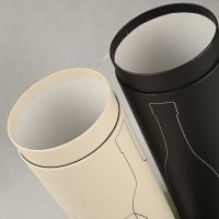 Rigid cardboard tube for wine and fragrance set
