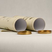 Premium tin lid paper tube for spirits packaging