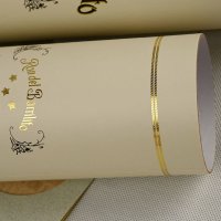 FSC certified paper tube can with metal lid for premium wines