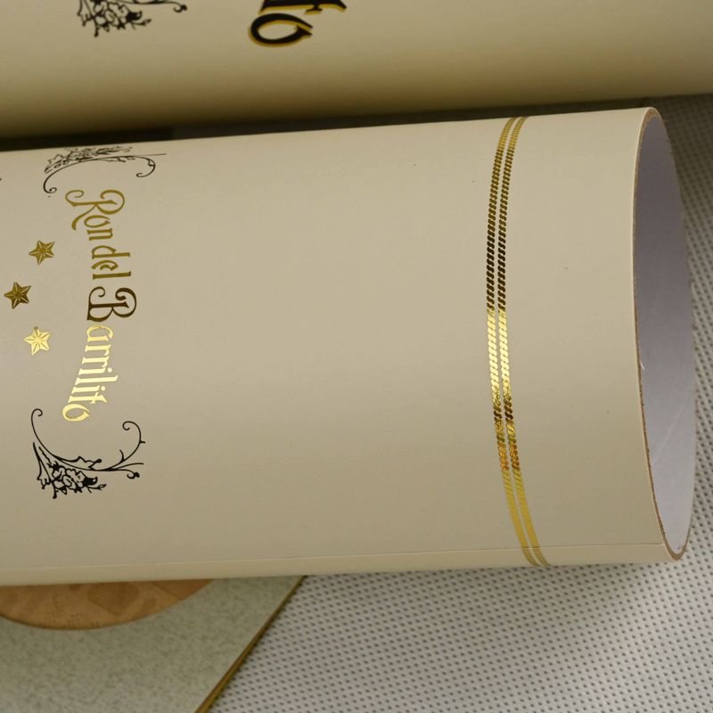 FSC certified paper tube can with metal lid for premium wines