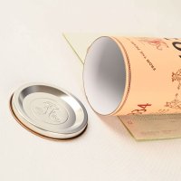 Custom printed biodegradable cardboard canister for liquor packaging