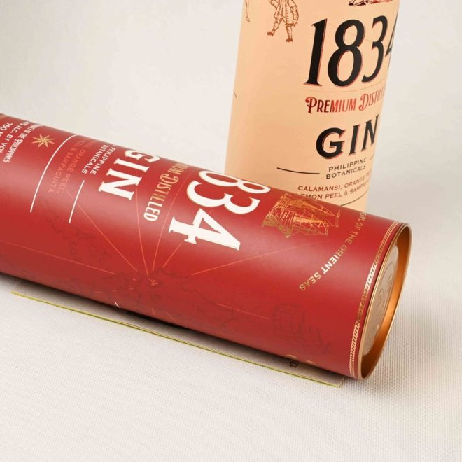 Cardboard Canister for Wine Spirits Wiskey