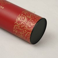  Sustainable spirits packaging paper canister with secure plastic lid