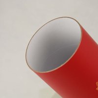 Durable paper canister with metal lid designed for wine and whisky packaging
