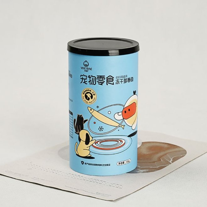 Airtight Paper Tube with Plastic Cap for Soy Bean