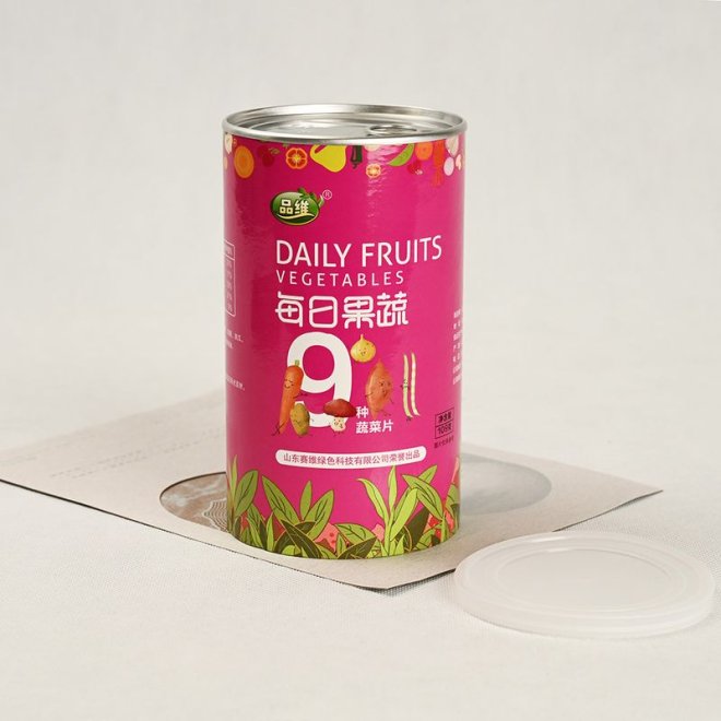 Food Grade Round Paper Canister for Nuts