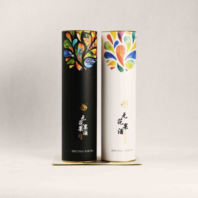 Custom Round Cardboard Container for Rice Wine Wiskey