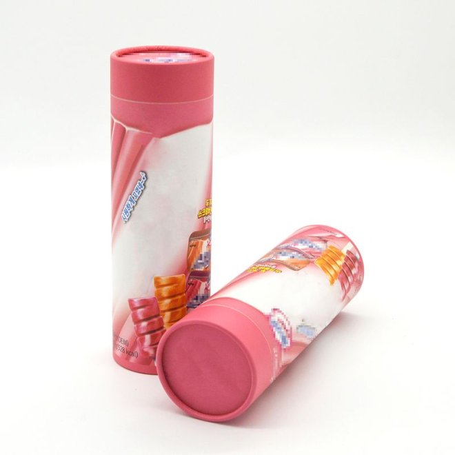 Cardboard Powder Shaker Tube Container with Sifter