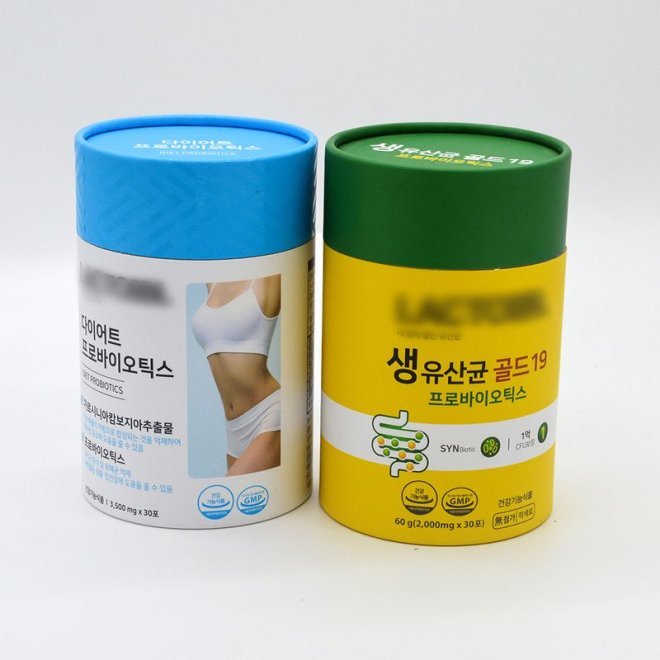 Cardboard Powder Shaker Tube Container with Sifter