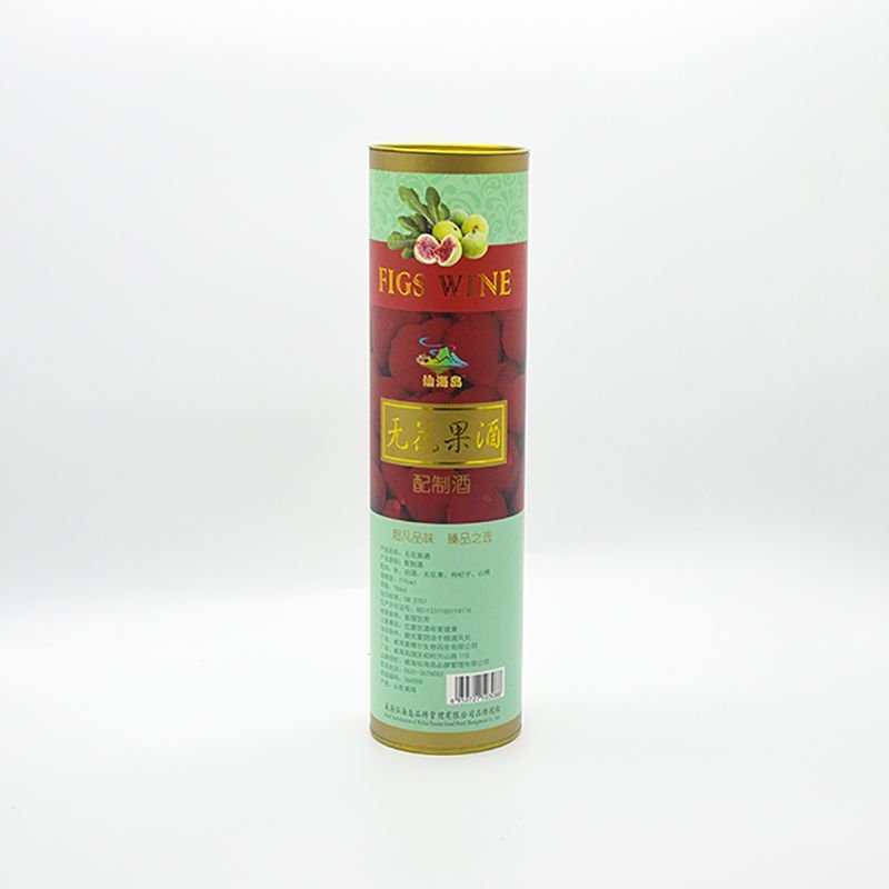 customized round liquor paper container