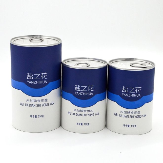 Food Grade Paper Canister for Sea Salt