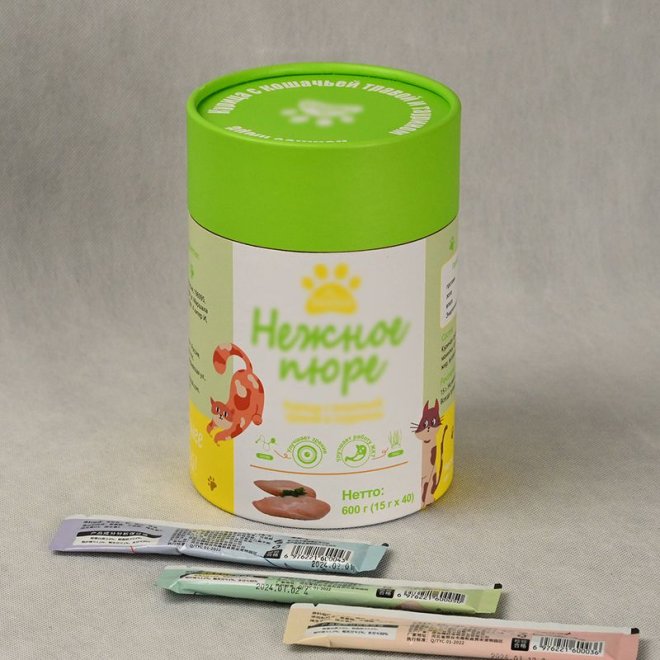 Rolled Edge Paper Tube for Cat Food