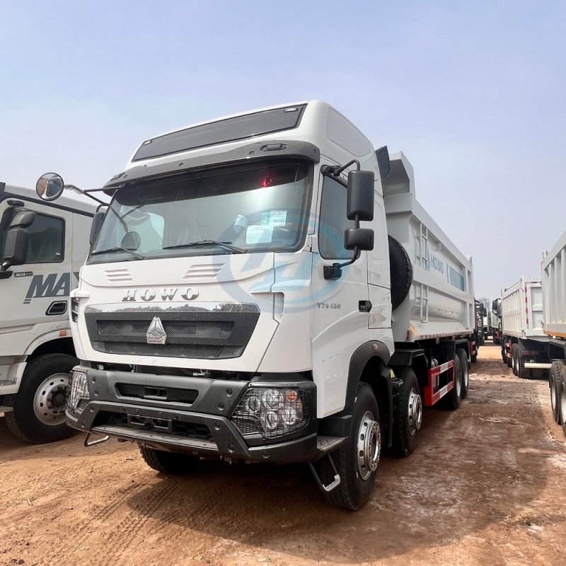 SINOTRUK HOWO T7S 8X4 430HP DUMP TRUCK U Shape Hardox 450 Cargo Box