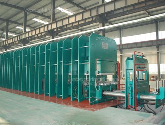 Wire rope conveyor belt vulcanizing machine