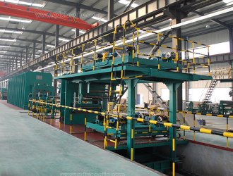 Wire rope conveyor belt vulcanizing machine
