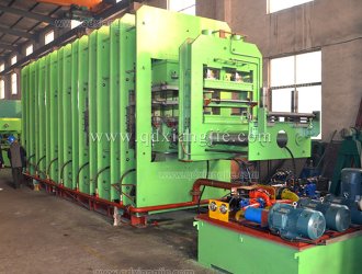 Fabric conveyor belt production line