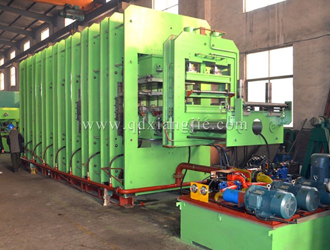 Fabric conveyor belt production line