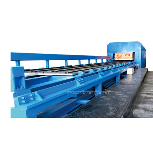 Frame structure precured tread press machine