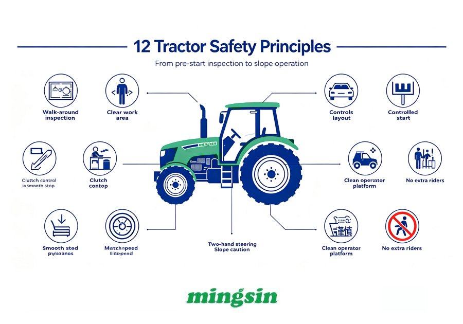 Las primeras horas y días de trabajo con un tractor o minitractor: lo que todo propietario debe saber