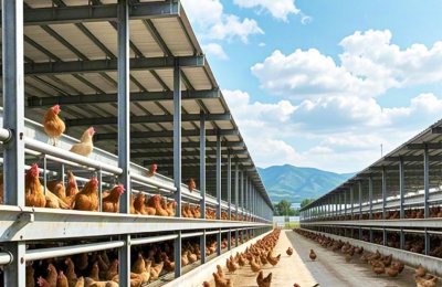 Steel structure poultry farm