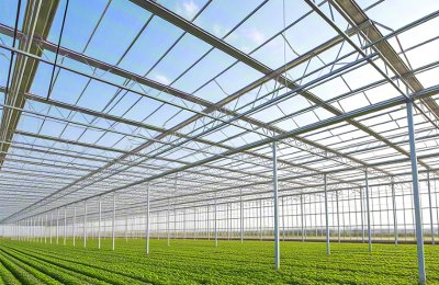 Steel structure vegetable agricultural greenhouse