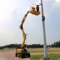 10m diesel construction towable articulated boom lift