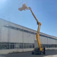 18m electric constrution towable boom aerial lift