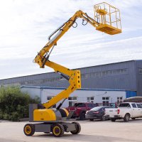 10m aerial work narrow electric articulating boom lift