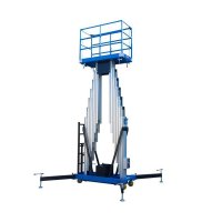 14m aluminum alloy electric double mast lift