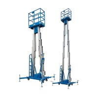 9m working height double mast mobile man lifts